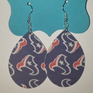 Faux leather earrings
